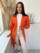 Rugalmas, bordás anyagú, vékony kötött kardigán. (S-XL méretre ajánljuk.)