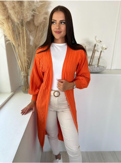 Rugalmas, bordás anyagú, vékony kötött kardigán. (S-XL méretre ajánljuk.)