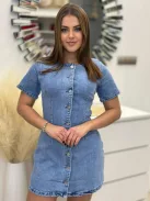 Karcsúsított, farmerruha