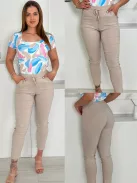 Extra rugalmas, pamut nadrág