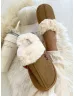   Velúr hatású, belül puha, szőrmés papucs. (36/37, 38/39, 40/41 méretekben)