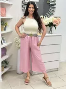 Lenge fazonú, magas, gumis derekú, nem rugalmas anyagú, halásznadrág övvel. (S-XL méretre ajánljuk.)