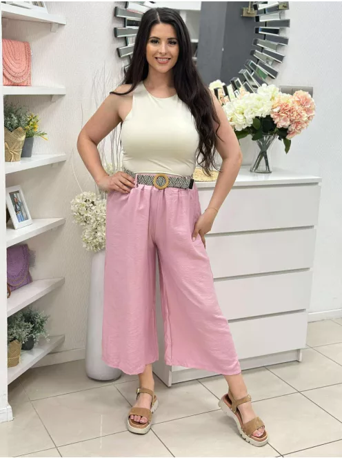 Lenge fazonú, magas, gumis derekú, nem rugalmas anyagú, halásznadrág övvel. (S-XL méretre ajánljuk.)