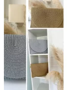 Anyagában csillogós gyékény borítéktáska állítható hosszú pánttal. Szélesség: 28 cm, Magasság: 20 cm.