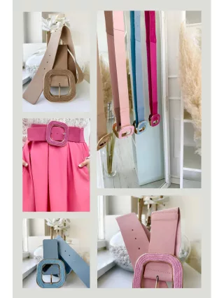 Extra rugalmas, gumis, kocka csatos öv.