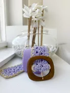 Extra rugalmas, gumis, fonott, fa csatos öv.