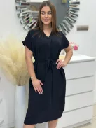 Lenge fazonú, zsebes ruha