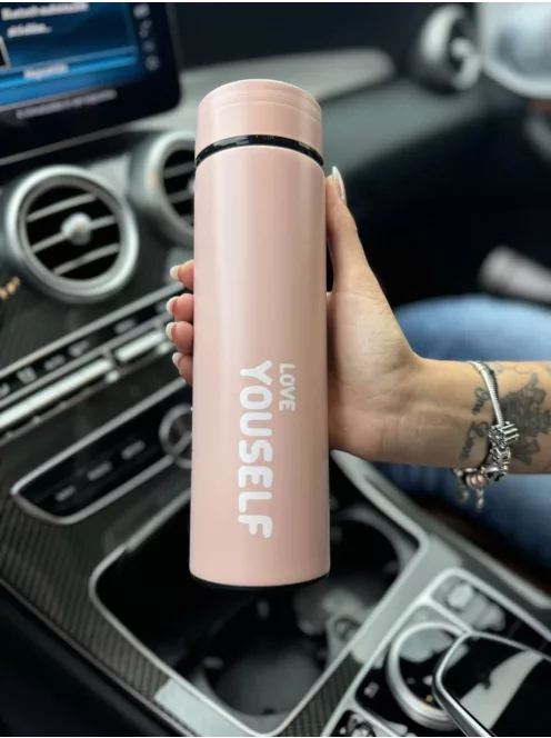 Rozsdamentes acél, teafilter tartós termosz. 500 ml. Jól zár, nem folyik ki!