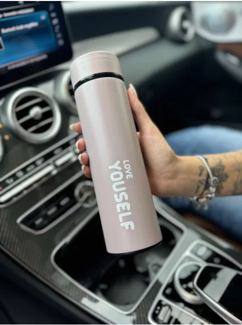 Rozsdamentes acél, teafilter tartós termosz. 500 ml. Jól zár, nem folyik ki!