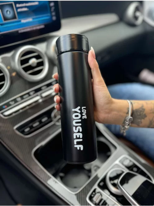 Rozsdamentes acél, teafilter tartós termosz. 500 ml. Jól zár, nem folyik ki!