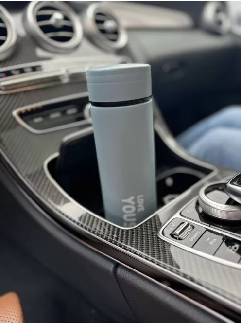 Rozsdamentes acél, teafilter tartós termosz. 500 ml. Jól zár, nem folyik ki!