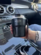 Rozsdamentes acél termosz, levehető akasztóval. 290 ml.