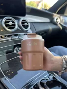 Rozsdamentes acél termosz, levehető akasztóval. 290 ml.