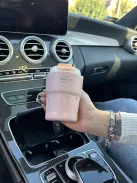 Rozsdamentes acél termosz, levehető akasztóval. 290 ml.