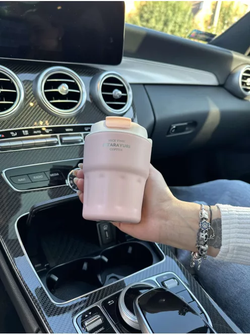 Rozsdamentes acél termosz, levehető akasztóval. 290 ml.