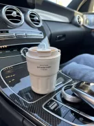 Rozsdamentes acél termosz, levehető akasztóval. 290 ml.