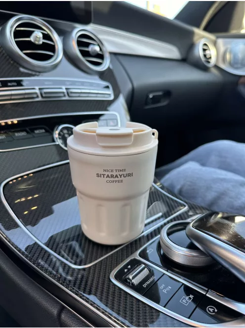 Rozsdamentes acél termosz, levehető akasztóval. 290 ml.