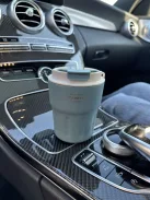 Rozsdamentes acél termosz, levehető akasztóval. 290 ml.