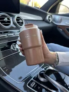 Rozsdamentes acél termosz, levehető akasztóval. 360 ml.