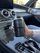 Rozsdamentes acél termosz, levehető akasztóval. 360 ml.