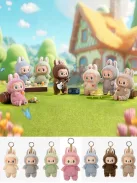 Puha, plüss játékfigura, kulcstartó/táska dísz.