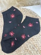 Rugalmas, mintás, pamut bokazokni. 1 csomag / 5 pár zokni.