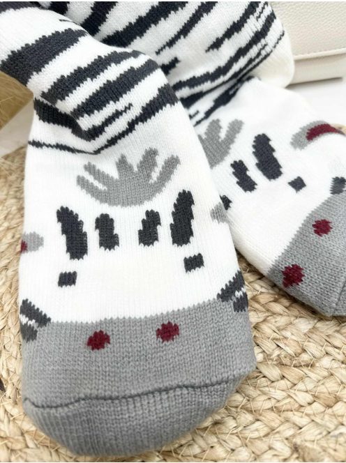 Pihe-puha bundás, csúszásgátlós, belebújós, mintás, kötött, zokni mamusz. (35-38 és 38-41-es méretekben.)