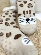 Pihe-puha bundás, csúszásgátlós, belebújós, mintás, kötött, zokni mamusz. (35-38 és 38-41-es méretekben.)