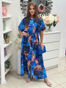 Lenge fazonú, nem rugalmas anyagú, maxi ingruha. (M-XL méretre ajánljuk.)