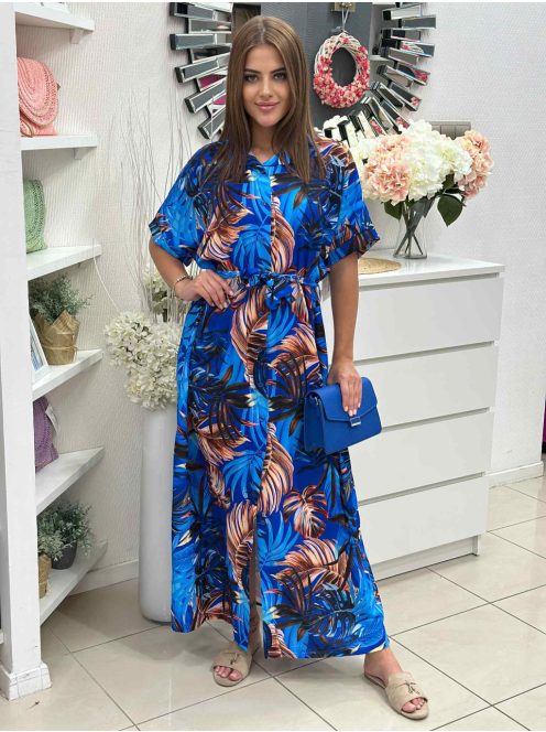 Lenge fazonú, nem rugalmas anyagú, maxi ingruha. (M-XL méretre ajánljuk.)