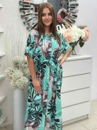 Lenge fazonú, nem rugalmas anyagú, maxi ingruha. (M-XL méretre ajánljuk.)