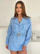 Szoknyanadrágos ruha övvel