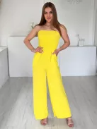 Lenge, egyenes szárú, felsú része gumírozott, nem rugalmas anyagú, zsebes, pánt nélküli overál. (S-L méretre ajánljuk.)