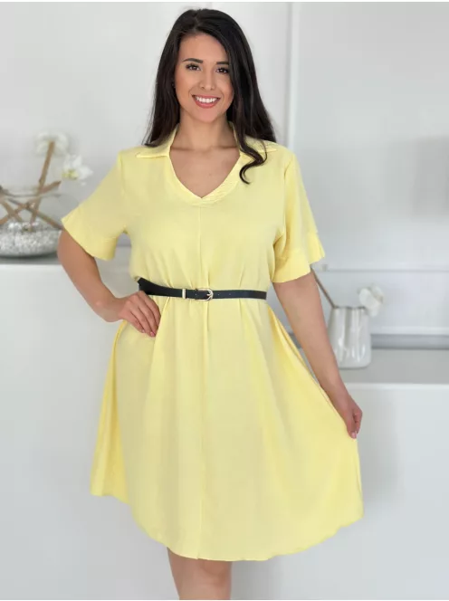 Lenge fazonú ruha övvel