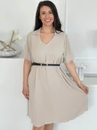 Lenge fazonú ruha övvel