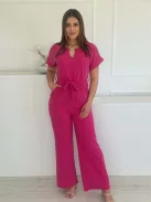 Lenge fazonú, megkötős overál