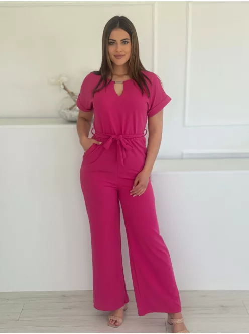 Lenge fazonú, megkötős overál