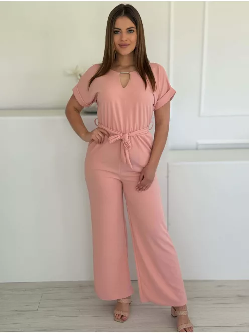 Lenge fazonú, megkötős overál