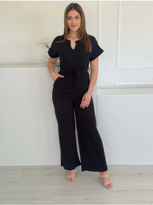 Lenge fazonú, megkötős overál