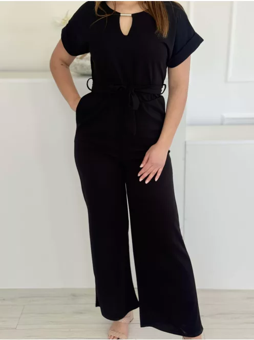 Lenge fazonú, megkötős overál