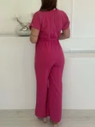 Lenge fazonú, megkötős overál