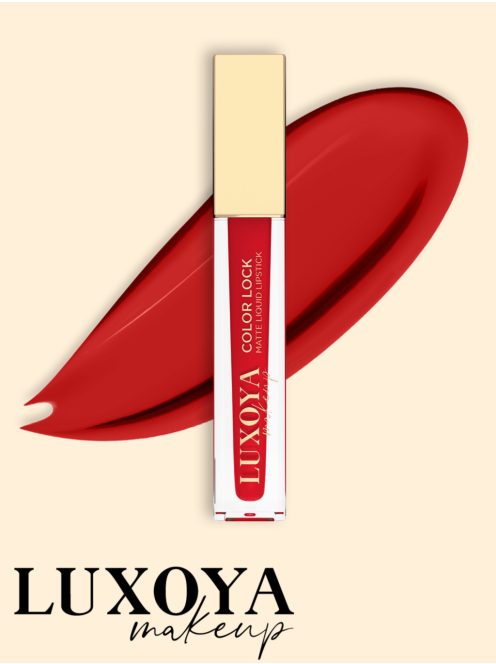 Luxoya matt folyékony rúzs – Tűzpiros