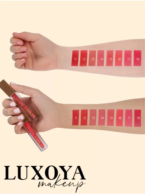 Luxoya matt folyékony rúzs - Ultra intenzív, csókálló rúzs, tartós, pigmentált, rengeteg színben