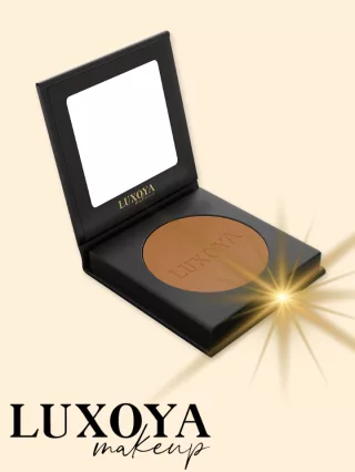 Luxoya bronzosító púder - Csillogó karamell barna