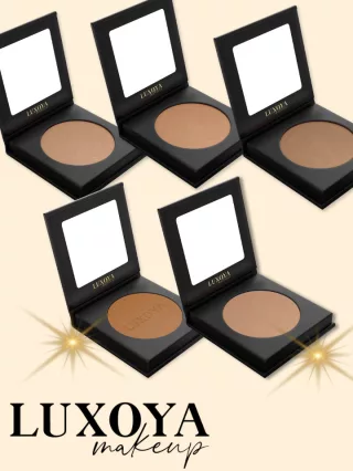 Luxoya bronzosító púder - Csillogó világos barna