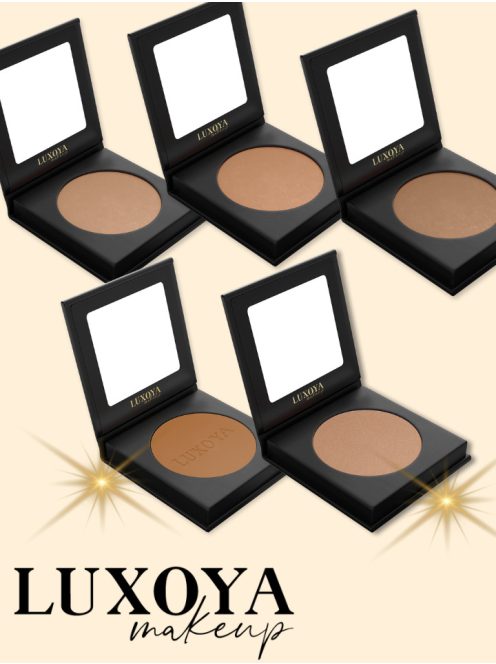 Luxoya bronzosító púder - Tökéletes kontúrozáshoz vagy az egész arc napbarnított hatásának eléréséhez