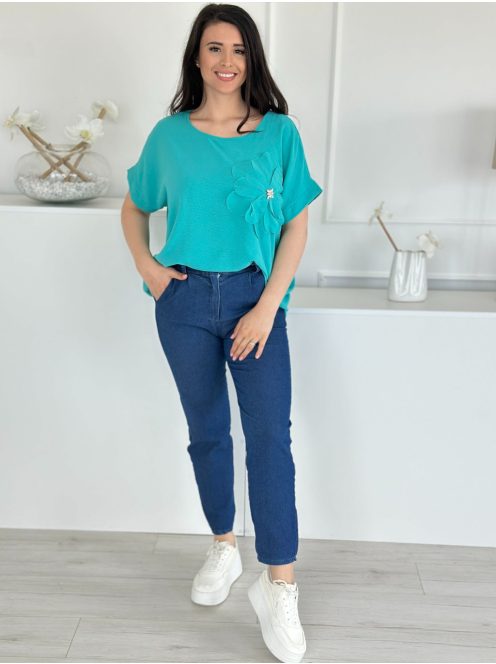 Lenge, virágos felső