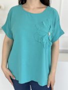 Lenge, virágos felső