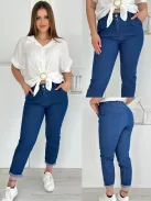 Rugalmas, farmer hatású nadrág