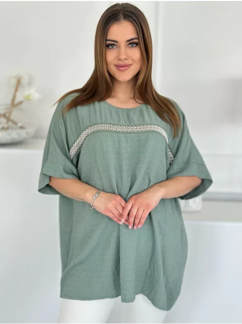 Lenvászon hatású, pamut tunika